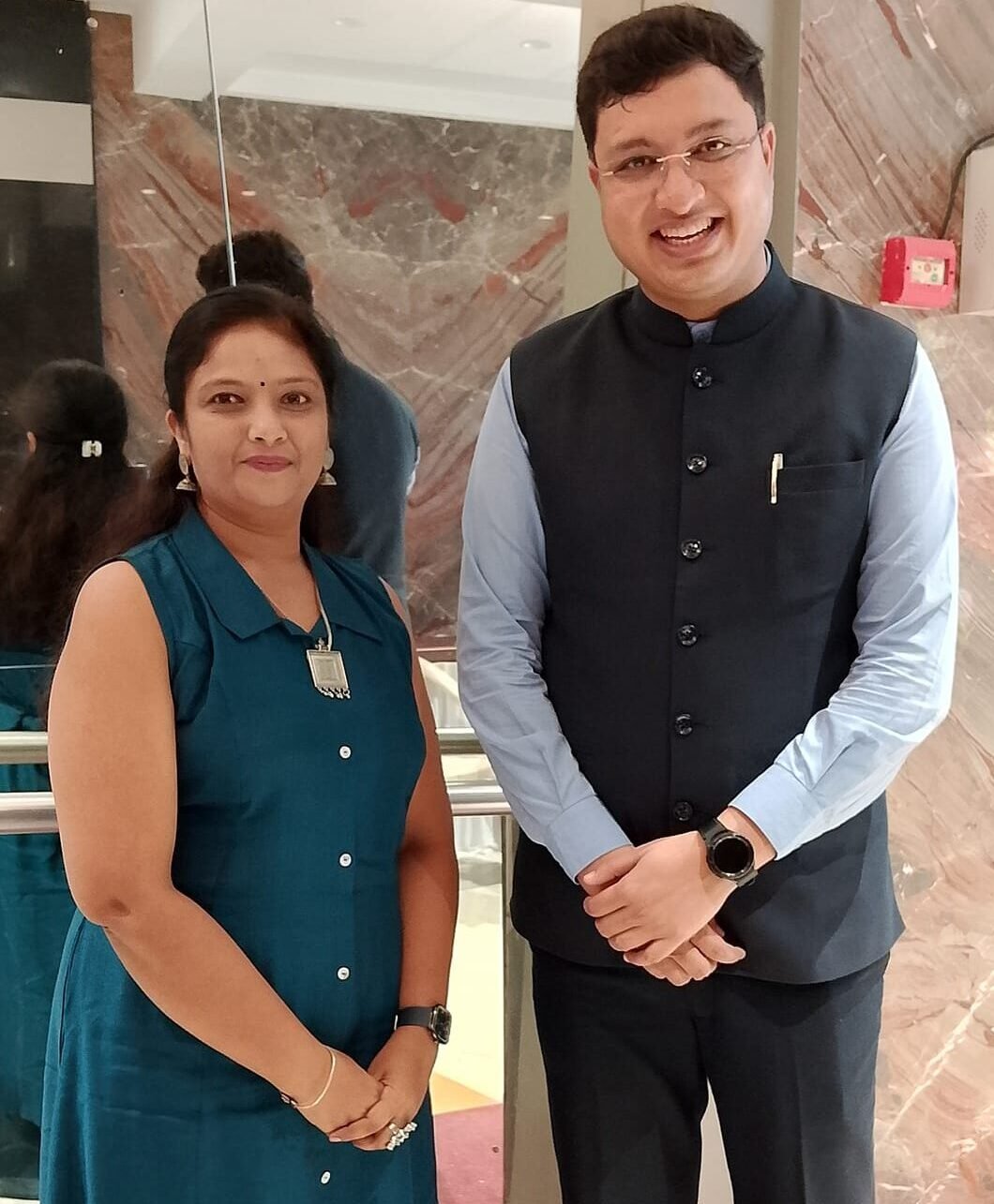 A memorable moment with N.V. Sir