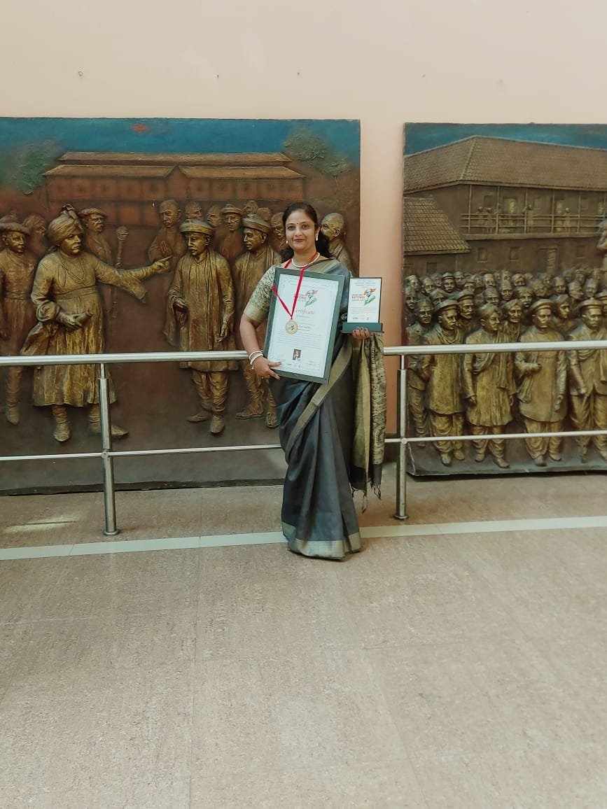 Mrs. Nidhi Jay Parikh at the National Recognition Ceremony
